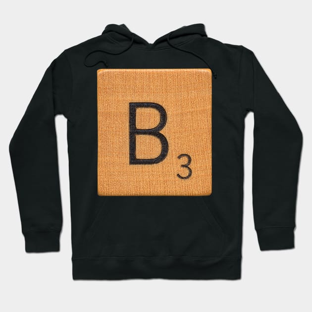 Scrabble Tile 'B' Hoodie by RandomGoodness